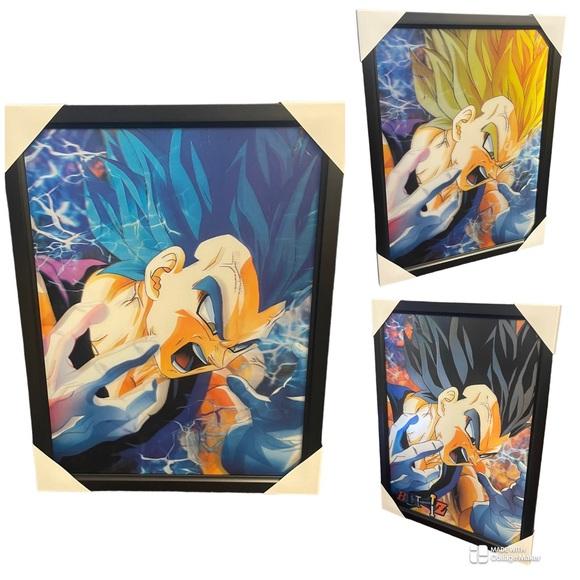 Other - New Dragon Ball Z Anime Framed 3D Lenticular Poster / Picture
